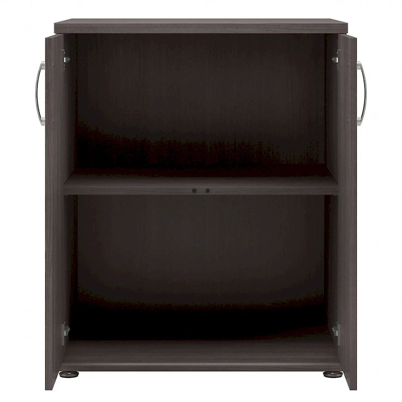 2-Door Floor Storage Cabinet with Shelves
