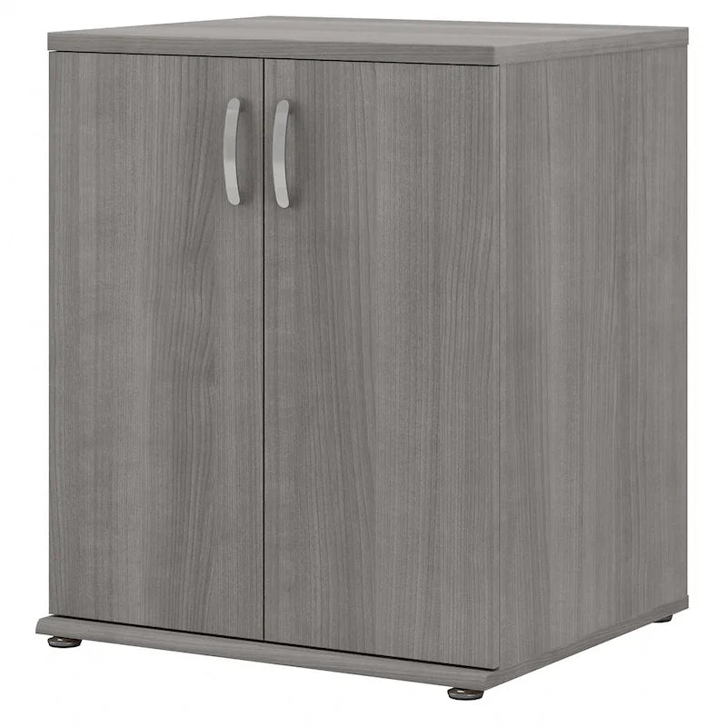 2-Door Floor Storage Cabinet with Shelves