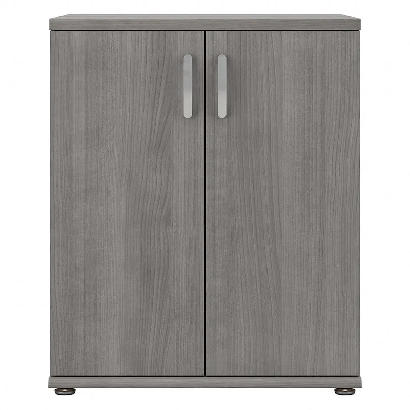 2-Door Floor Storage Cabinet with Shelves