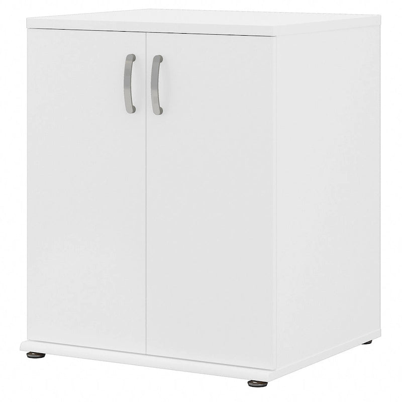 2-Door Floor Storage Cabinet with Shelves