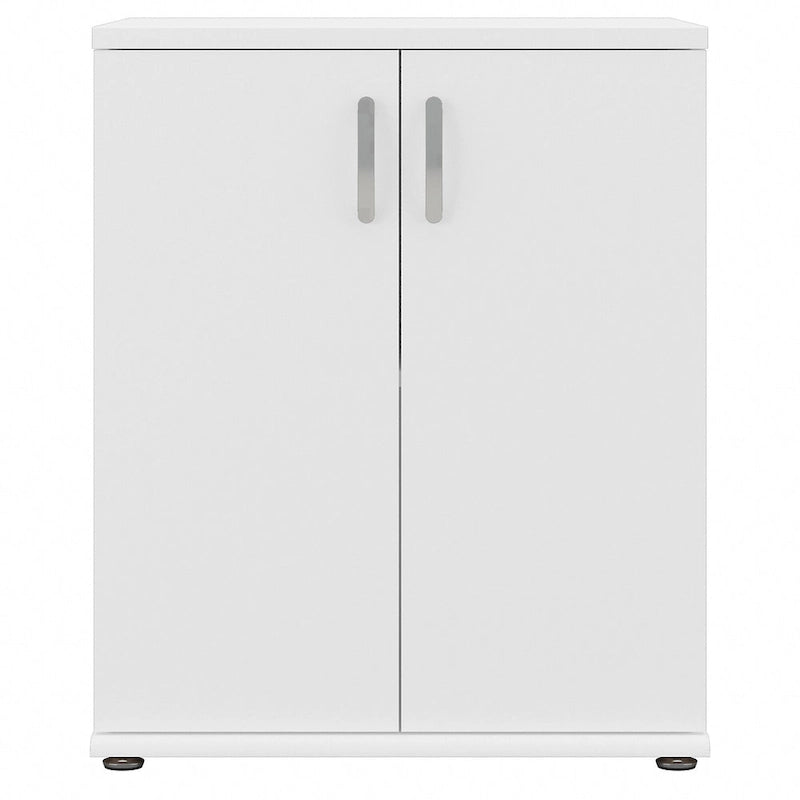 2-Door Floor Storage Cabinet with Shelves