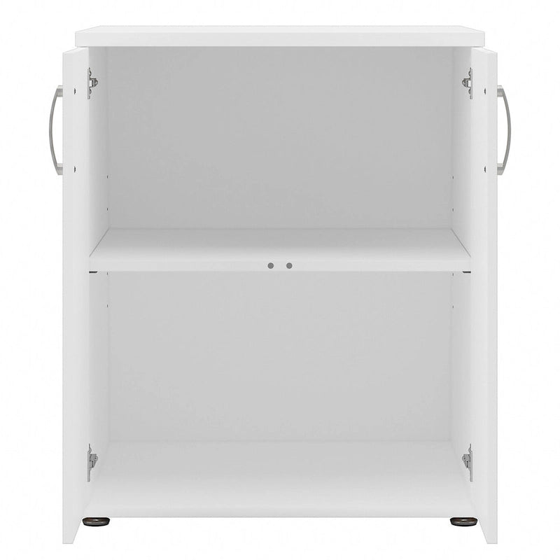 2-Door Floor Storage Cabinet with Shelves