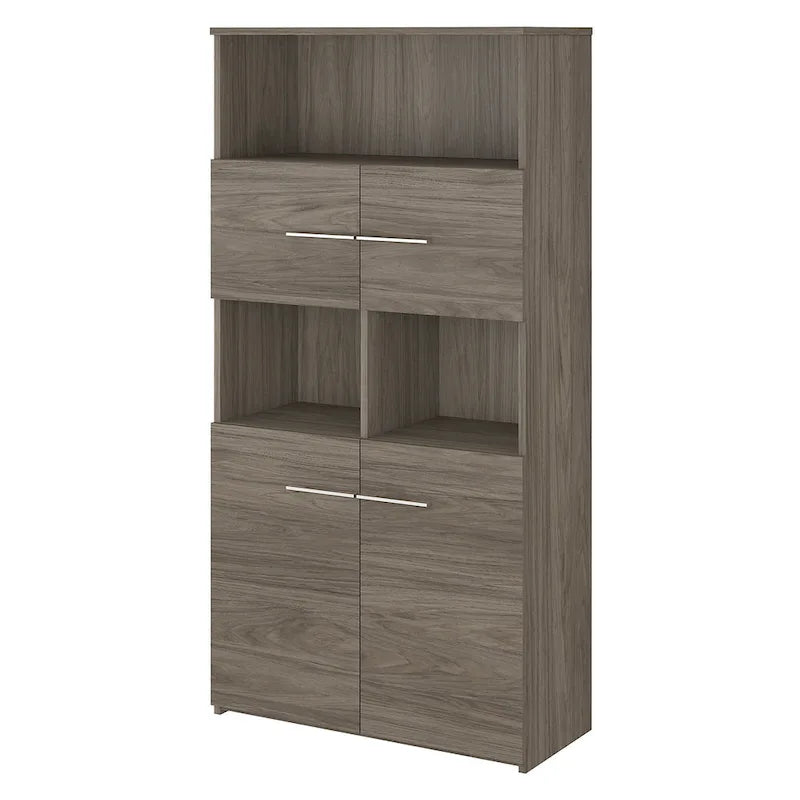5-Shelf 4-Door Bookcase