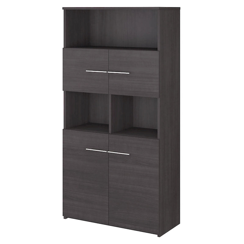 5-Shelf 4-Door Bookcase