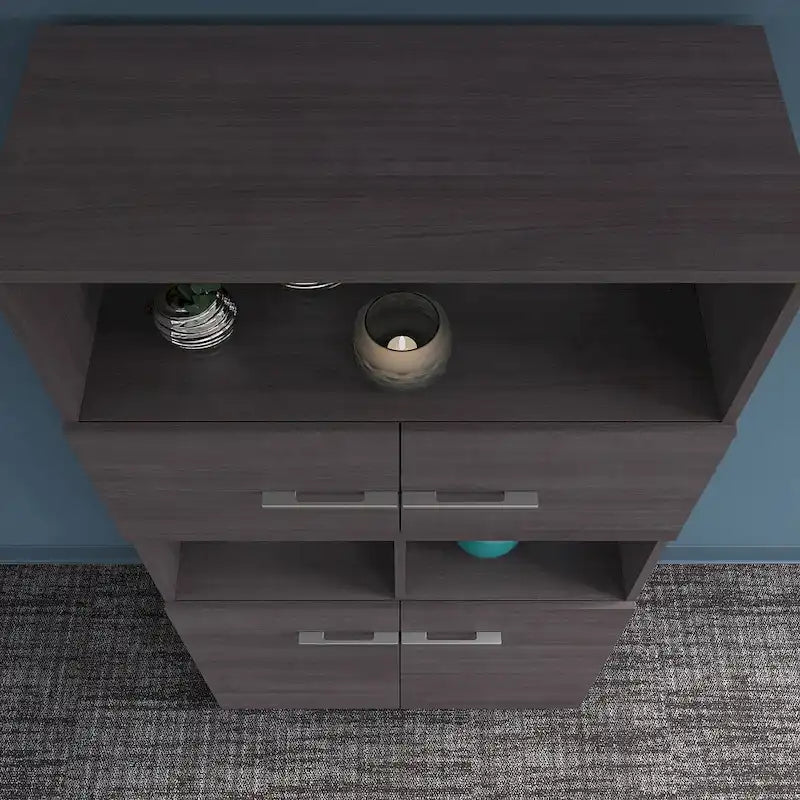 5-Shelf 4-Door Bookcase