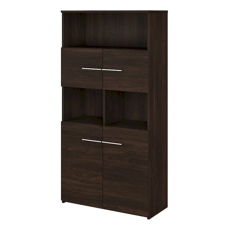 5-Shelf 4-Door Bookcase