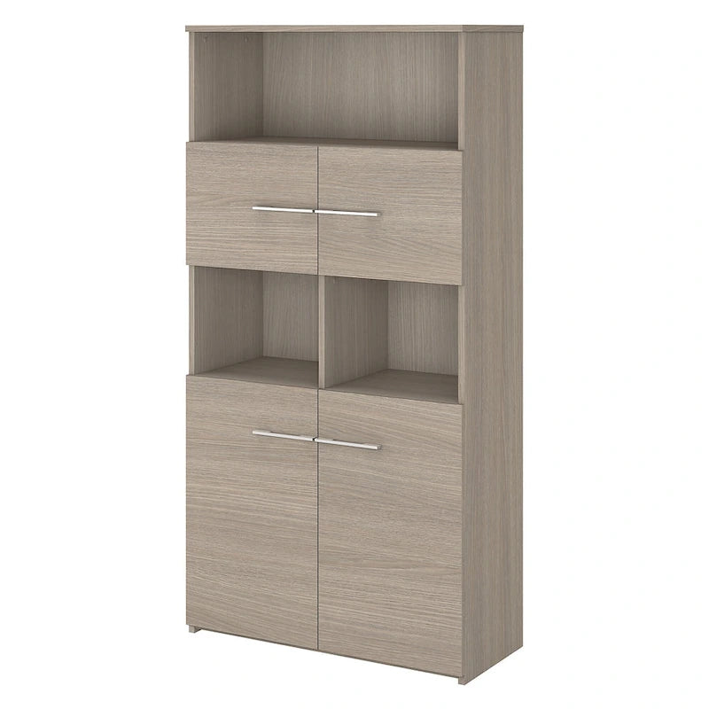 5-Shelf 4-Door Bookcase