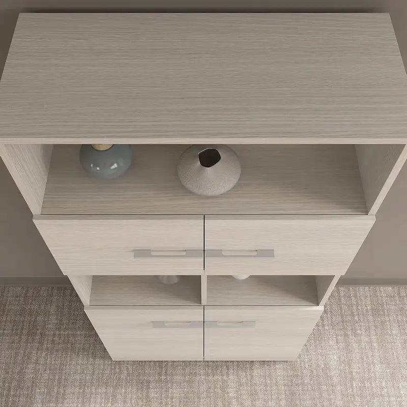 5-Shelf 4-Door Bookcase