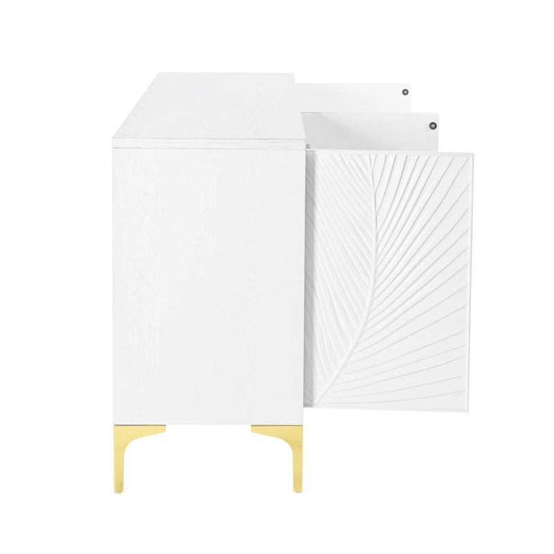Four-Door Storage Cabinet with Adjustable Shelves