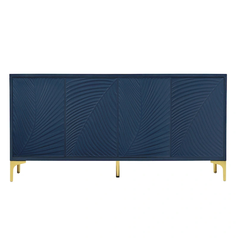 Four-Door Storage Cabinet with Adjustable Shelves