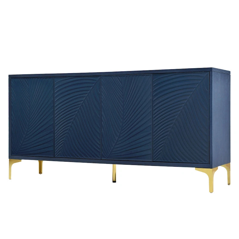 Four-Door Storage Cabinet with Adjustable Shelves