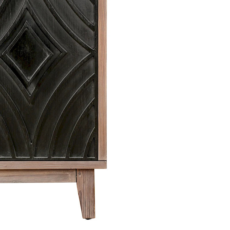 4-Door Sideboard Cabinet with Shelves