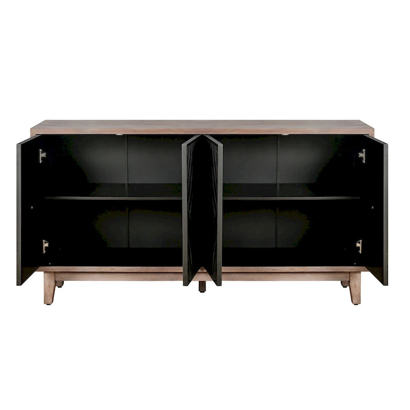 4-Door Sideboard Cabinet with Shelves