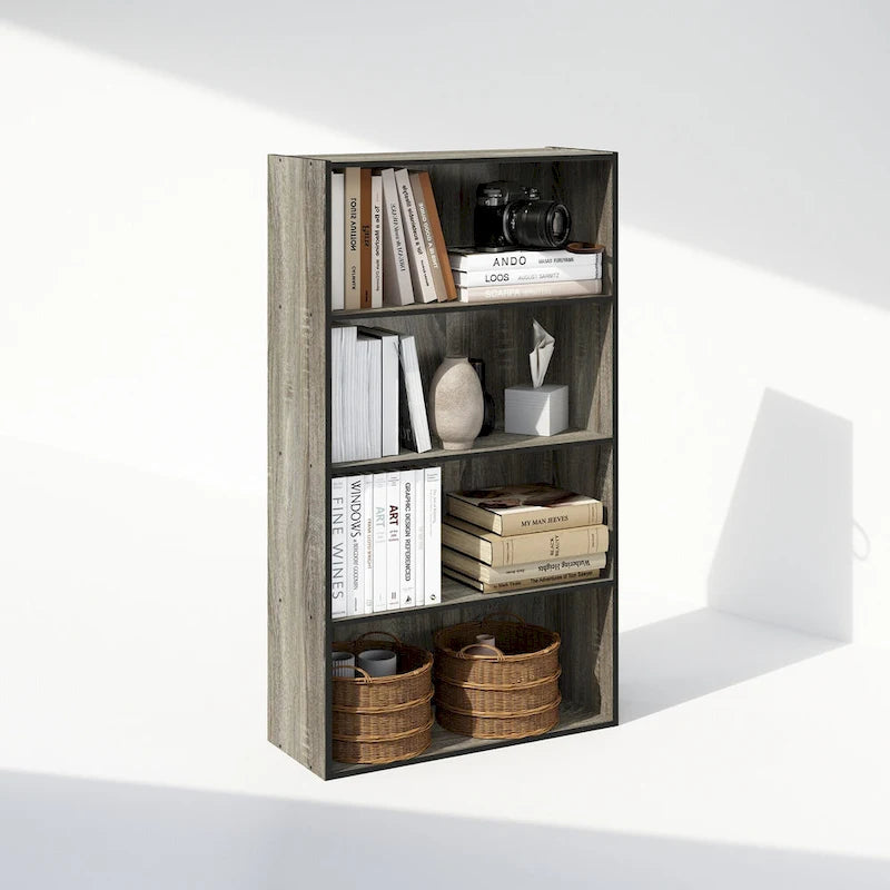 Furinno Simple Open Shelf, Bookcases, 4-Tier