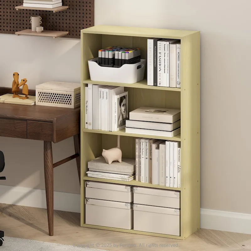 Furinno Simple Open Shelf, Bookcases, 4-Tier