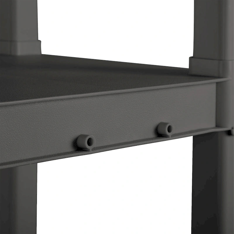 Sterilite Plastic Shelf Storage Organizing Unit with 4 Shelves, Gray, 3 Pack - 3-Pack