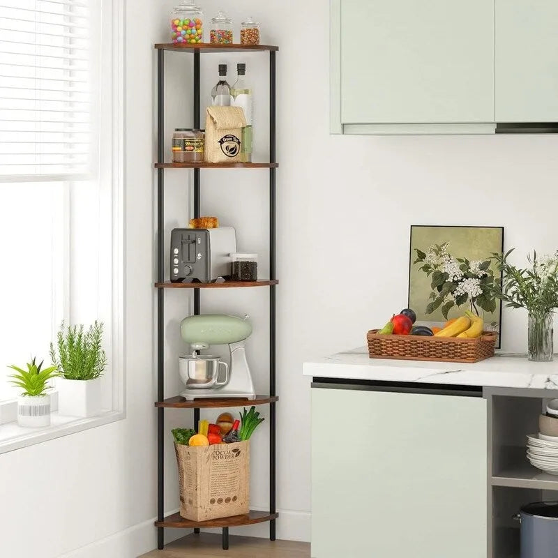 Space-Saving Corner Shelf Stand