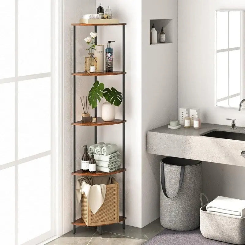 Space-Saving Corner Shelf Stand