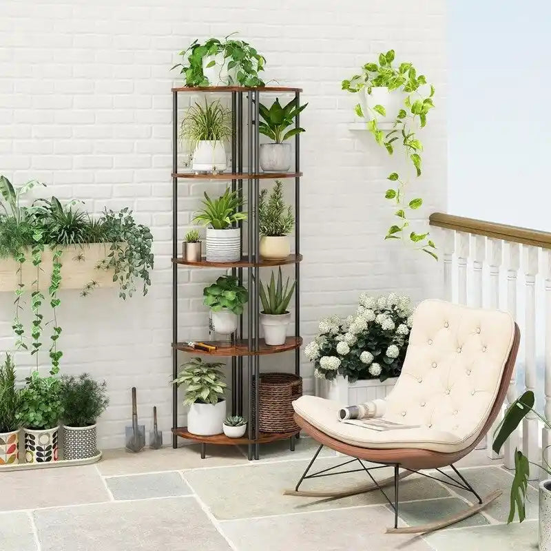 Space-Saving Corner Shelf Stand