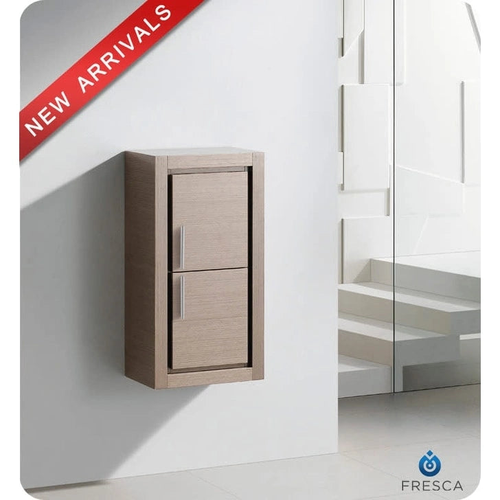 30-Inch Wall-Mounted Bathroom Linen Cabinet with Two Doors