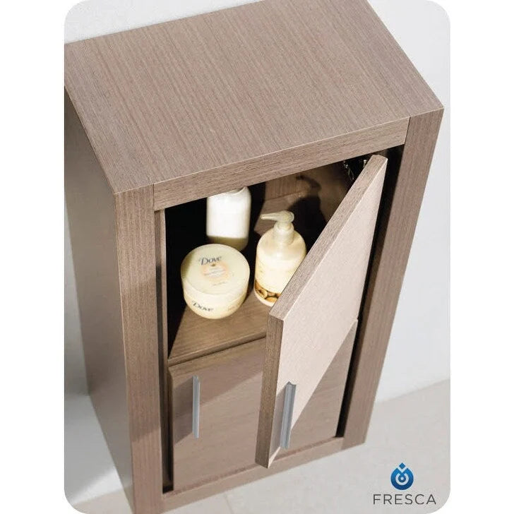 30-Inch Wall-Mounted Bathroom Linen Cabinet with Two Doors