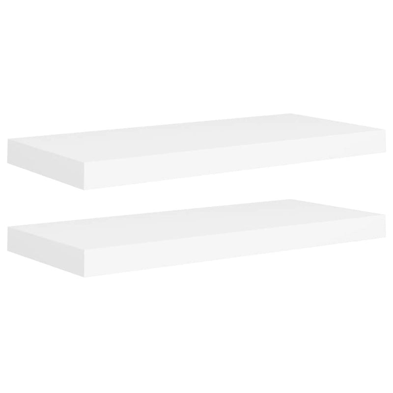 Floating Wall Shelves 2 pcs 23.6x9.3x1.5 MDF - 23.6 x 9.3 x 1.5 (L x W x H)