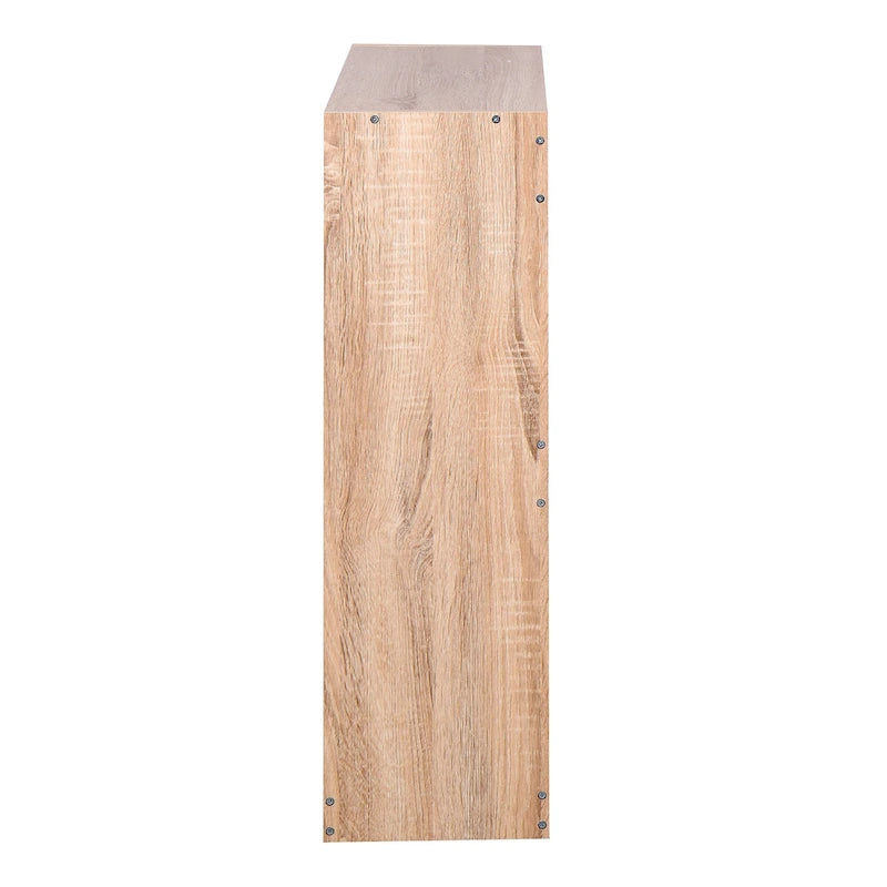 Wooden Shoe Cabinet with Two Flip Doors