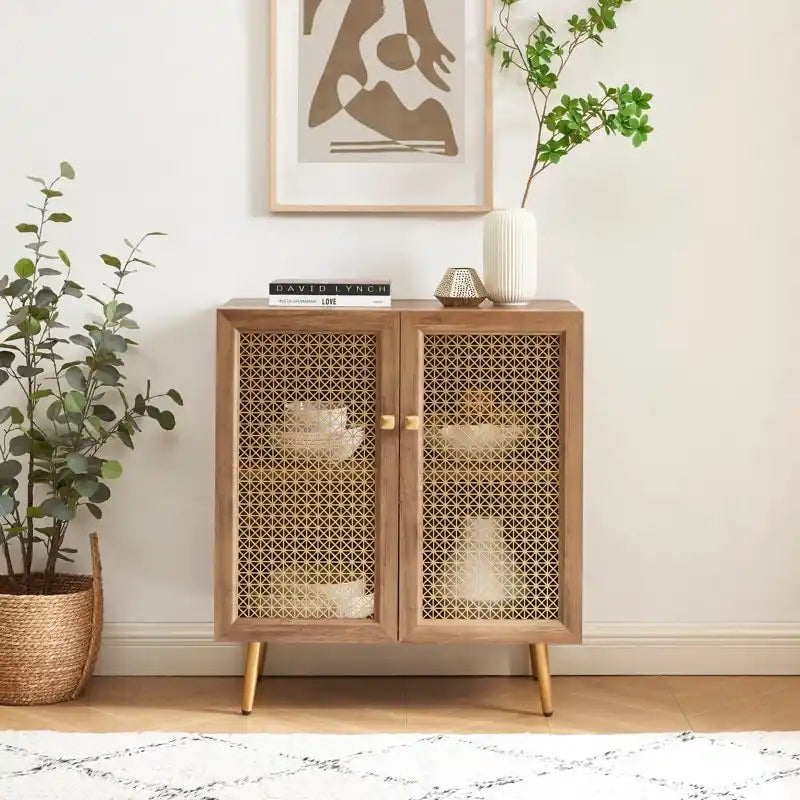 Wood Buffet and Sideboard Storage Cabinet
