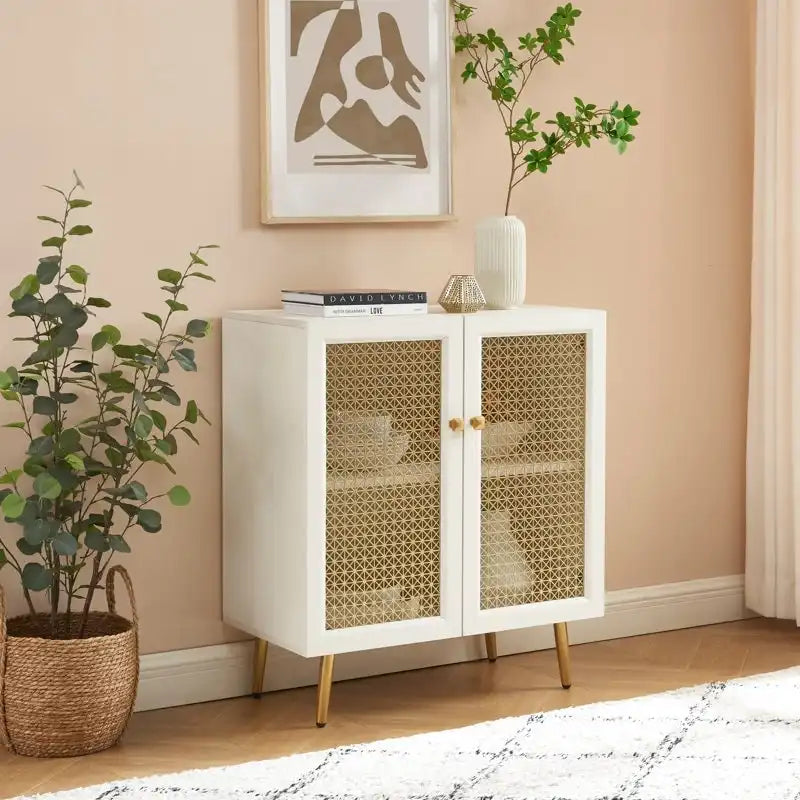 Wood Buffet and Sideboard Storage Cabinet
