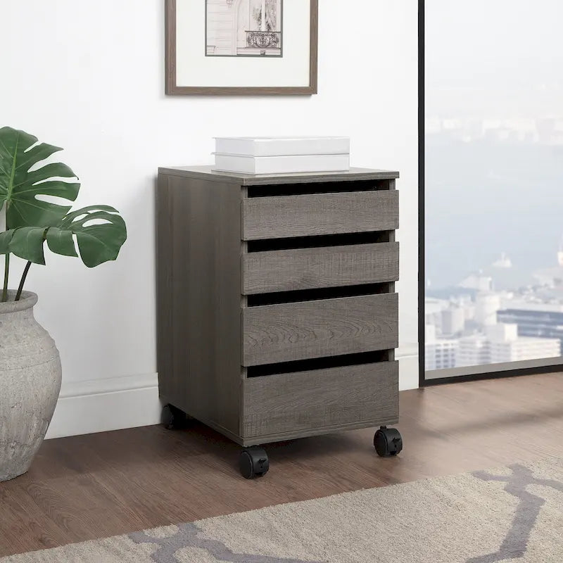 4-Drawer Mobile Storage Pedestal