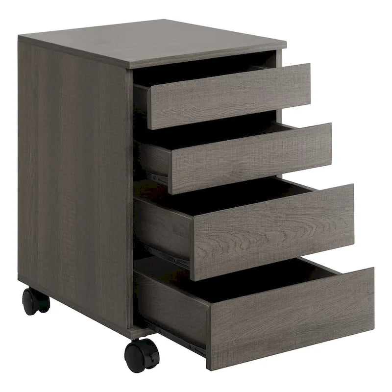4-Drawer Mobile Storage Pedestal