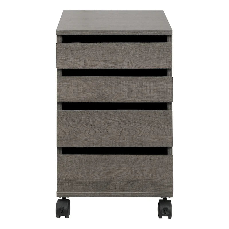 4-Drawer Mobile Storage Pedestal