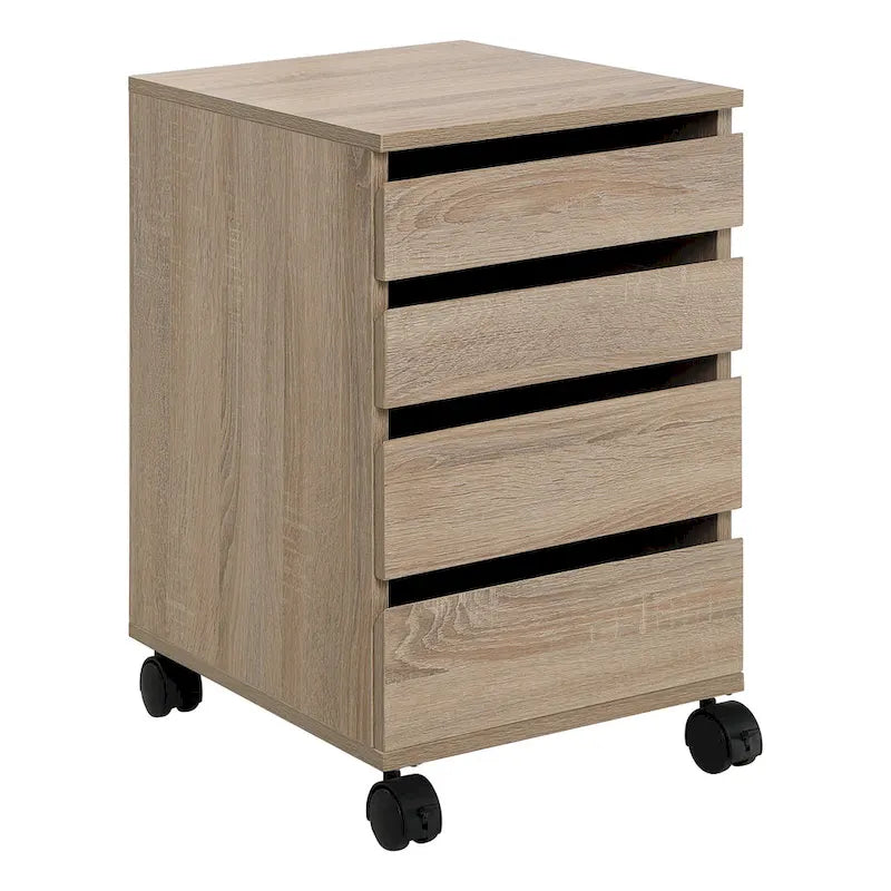 4-Drawer Mobile Storage Pedestal