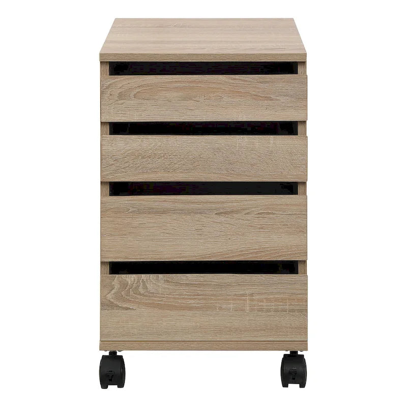 4-Drawer Mobile Storage Pedestal