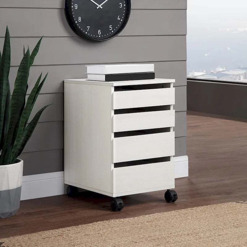 4-Drawer Mobile Storage Pedestal