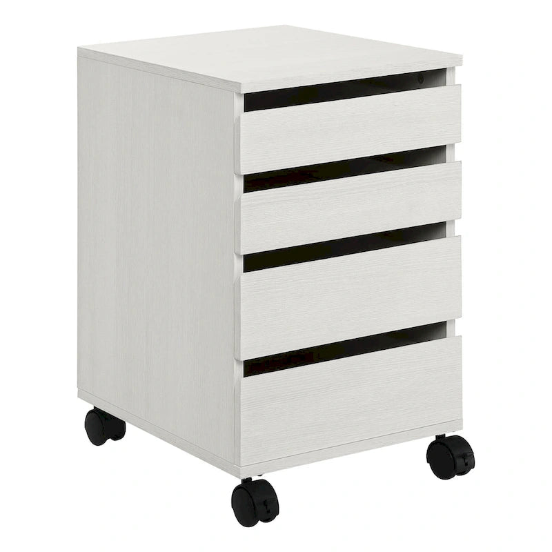 4-Drawer Mobile Storage Pedestal