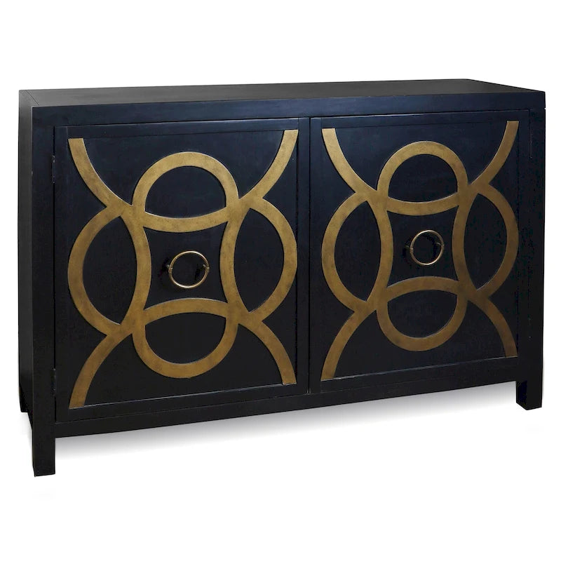 Vintage Two-Door Accent Cabinet