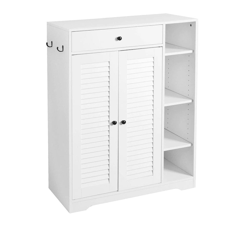 Freestanding Shoe Cabinet with Adjustable Storage
