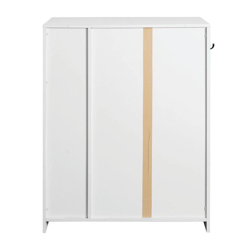 Freestanding Shoe Cabinet with Adjustable Storage