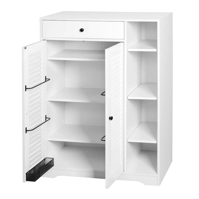 Freestanding Shoe Cabinet with Adjustable Storage