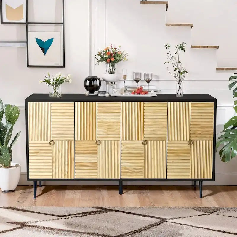 Retro 4-Door Cabinet
