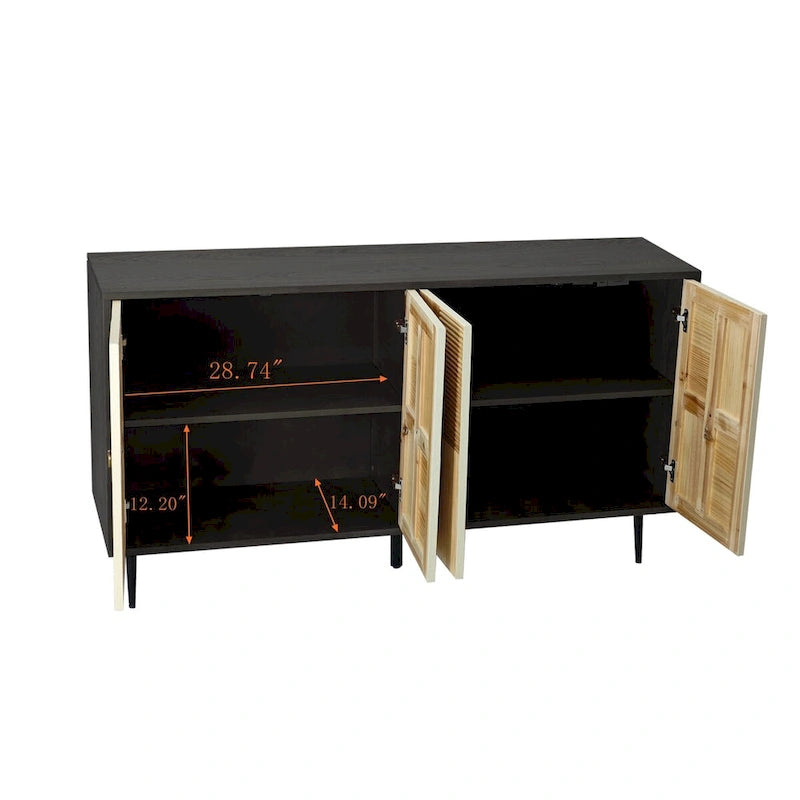 Retro 4-Door Cabinet