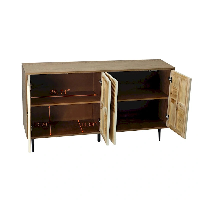 Retro 4-Door Cabinet