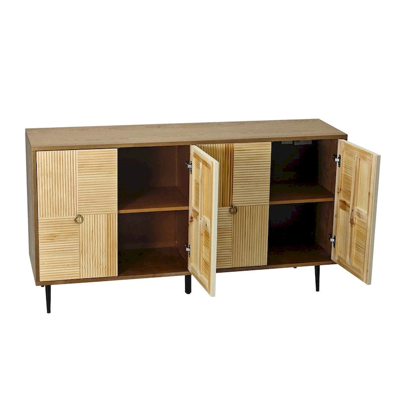 Retro 4-Door Cabinet