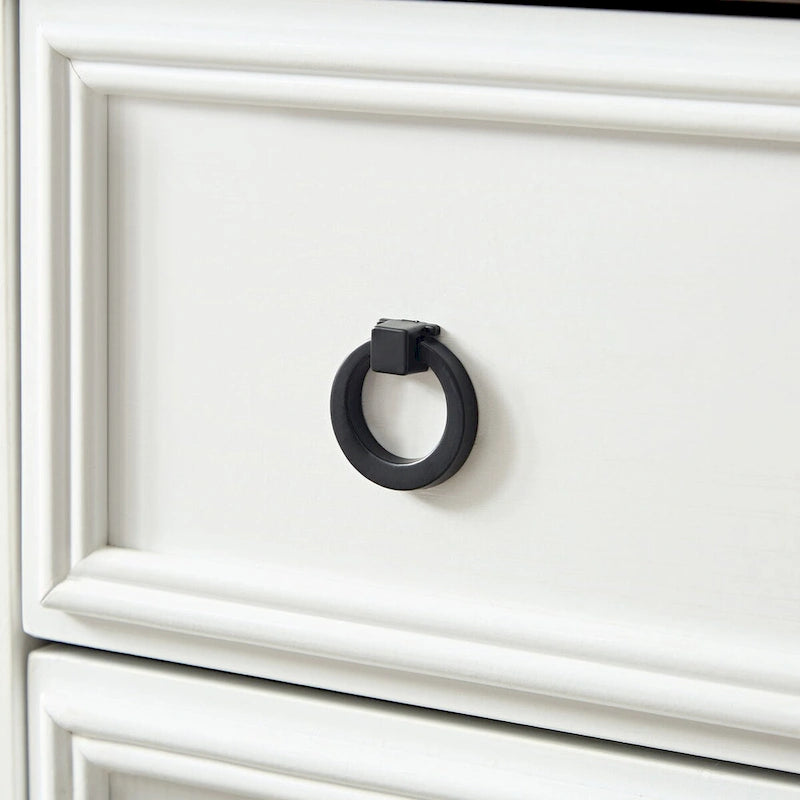Modern 6-Drawer Dresser with Tall Storage Cabinet