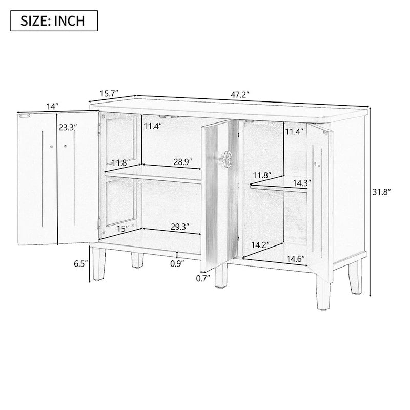Stable and Sturdy Wood Cabinet