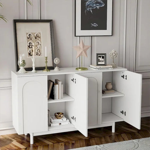 4-Door Storage Cabinet Buffet Sideboard