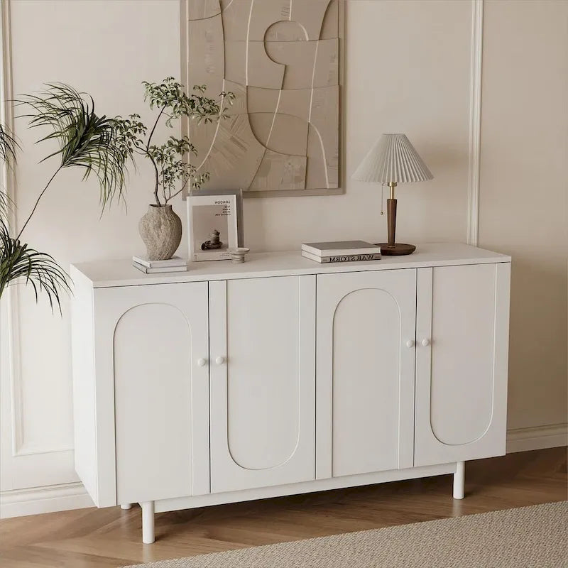 4-Door Storage Cabinet Buffet Sideboard