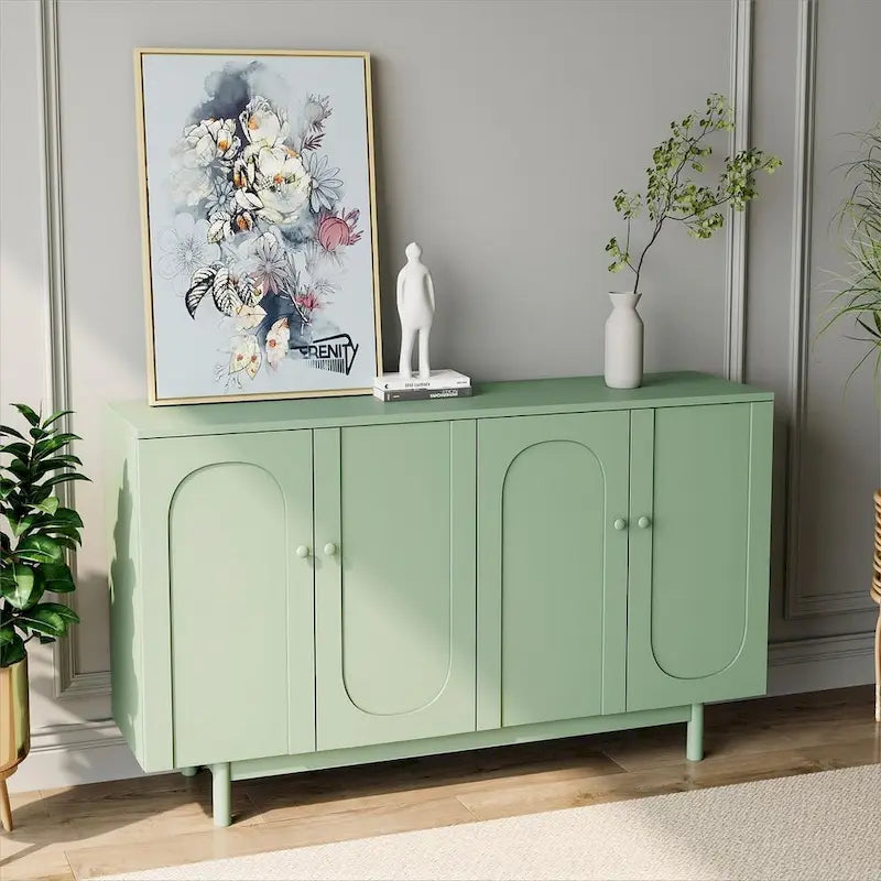 4-Door Storage Cabinet Buffet Sideboard