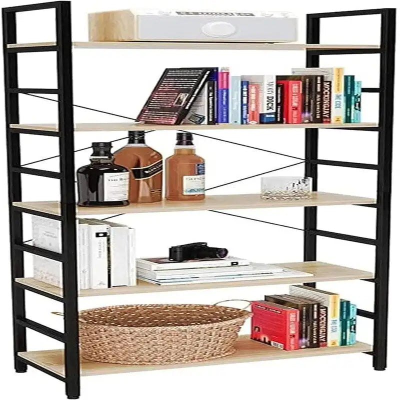 Natural Teak and Black Kitchen Base Cabinet Set, 15 ft Wide, 174 x 24 in